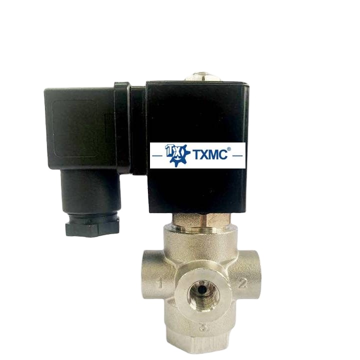 Taiwan High Quality Stainless Steel Sus316 3 Way T Shape Solenoid Valve